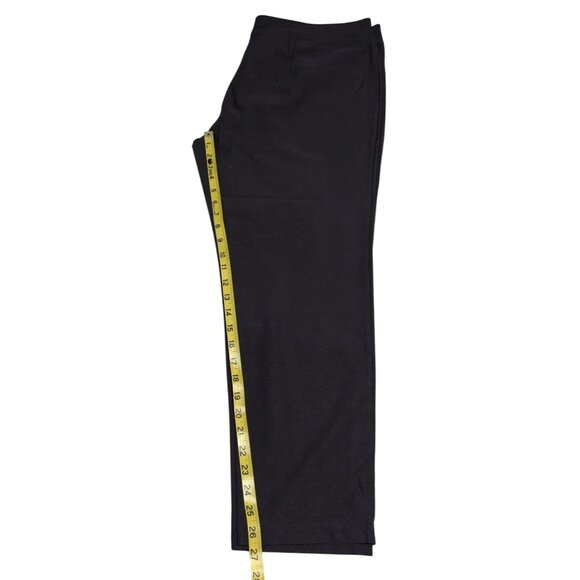 Eileen Fisher Womens Washable Stretch Crepe Slim Ankle Pants XL Black Retail Mad - Picture 10 of 13